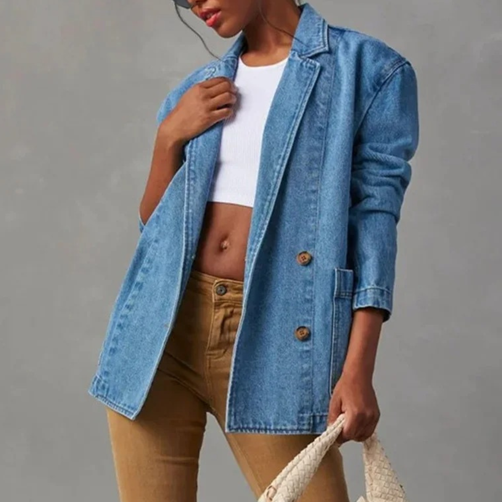 Veste en jean à poches | Style urbain décontracté