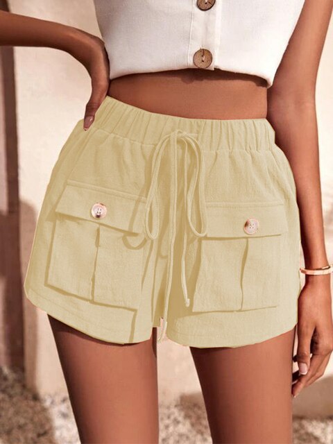 Short décontracté femme | Poches pratiques été