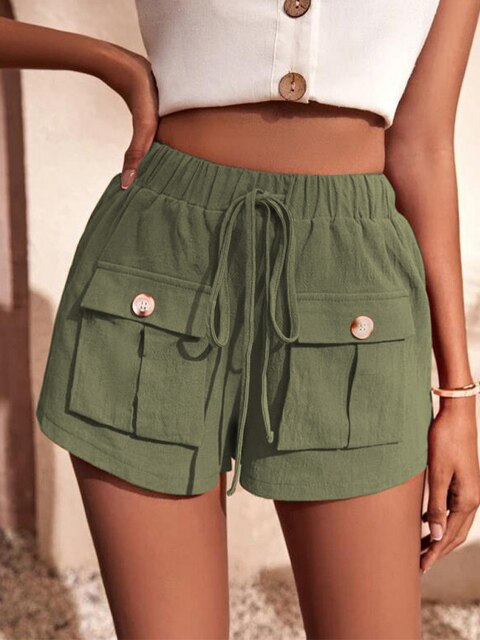 Short décontracté femme | Poches pratiques été
