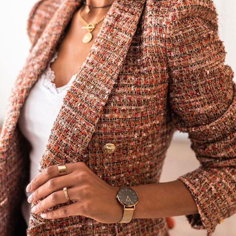 Blazer à carreaux pour femmes | Chic intemporel