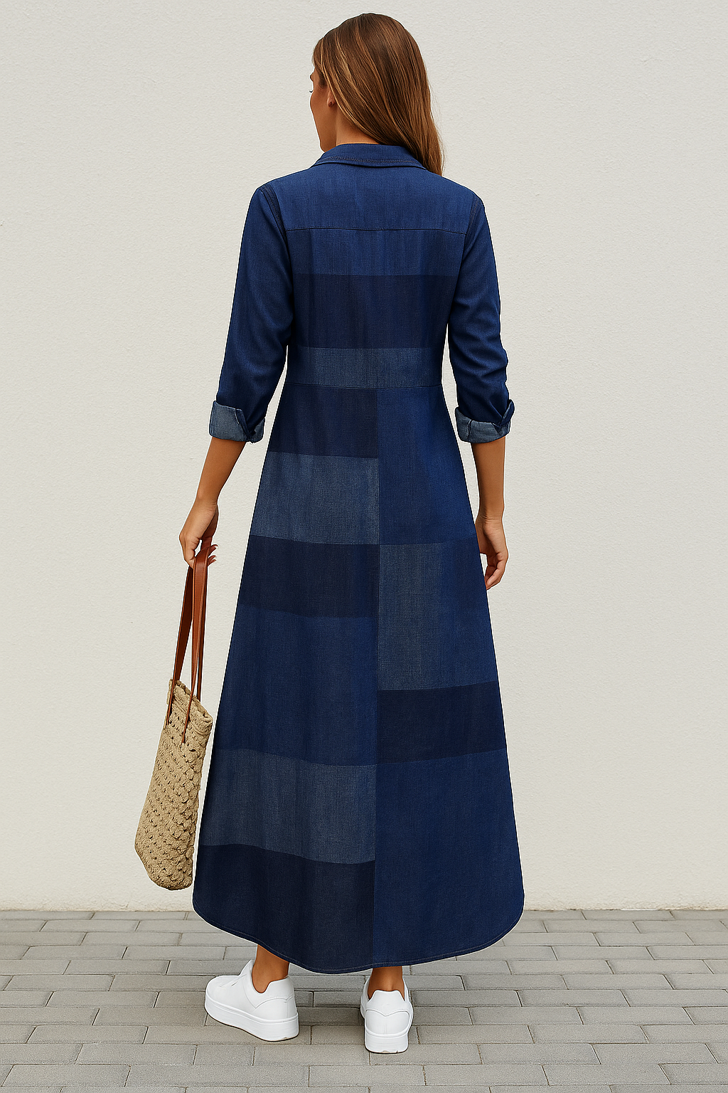 Robe longue en denim | Décontractée et élégante