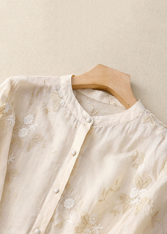 Blouse brodée légère | Élégance raffinée pour le printemps