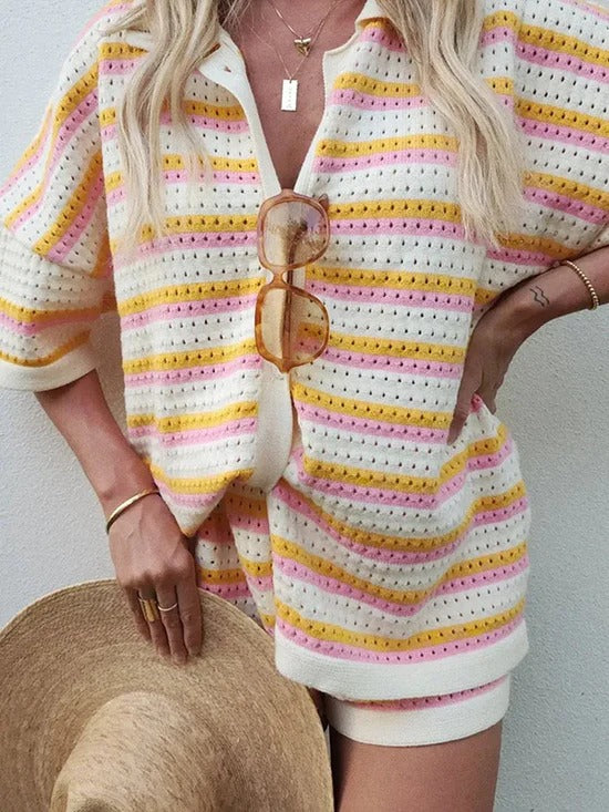 Ensemble short et chemise | Style estival décontracté