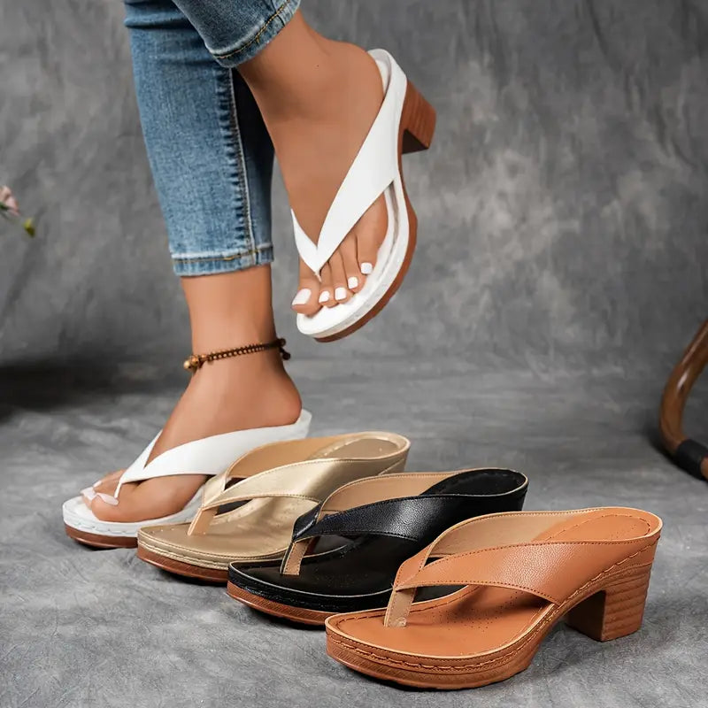 Sandales compensées | Confort élégant