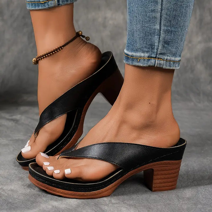 Sandales compensées | Confort élégant