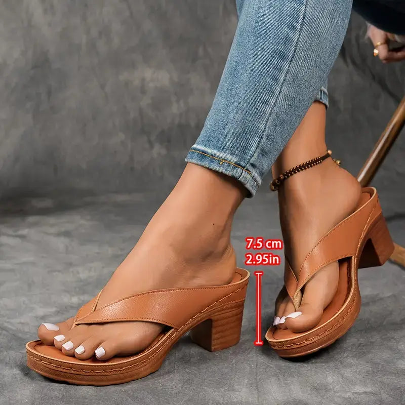 Sandales compensées | Confort élégant