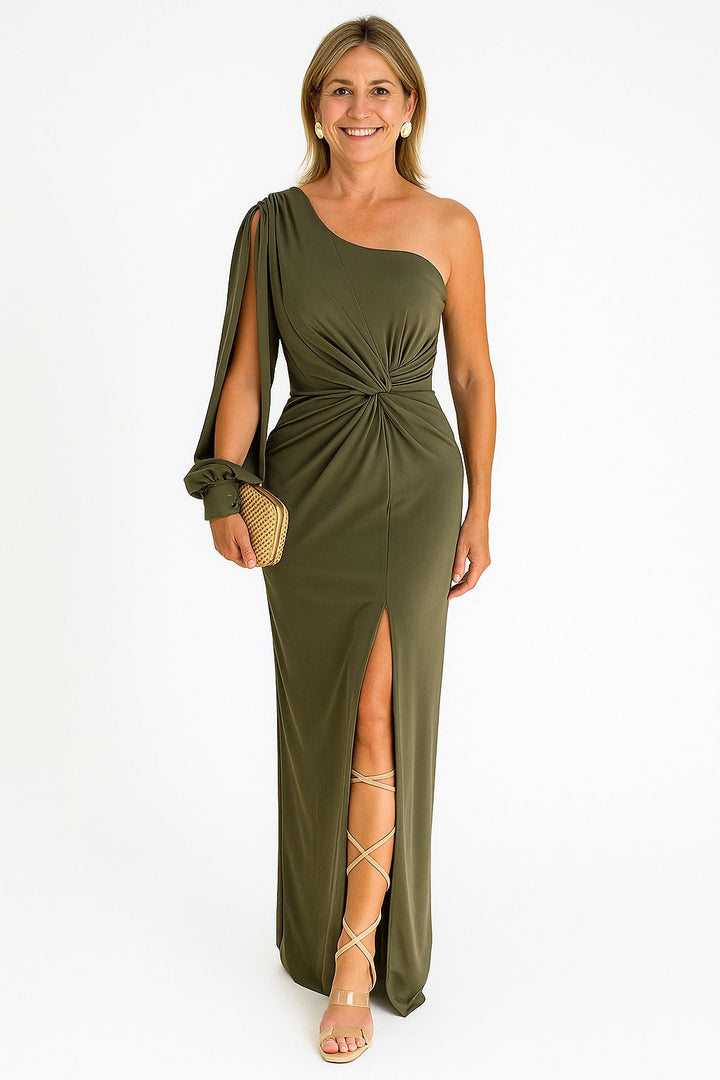 Robe longue asymétrique | Élégance estivale