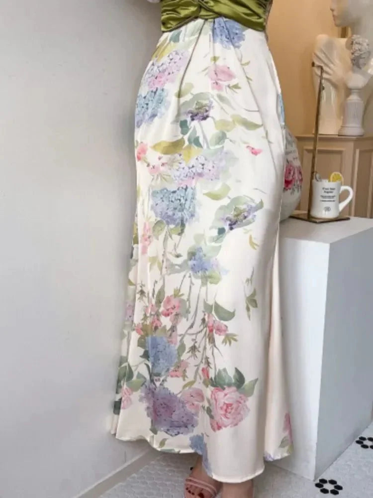 Robe maxi kimono fleurie | Élégante pour les soirées