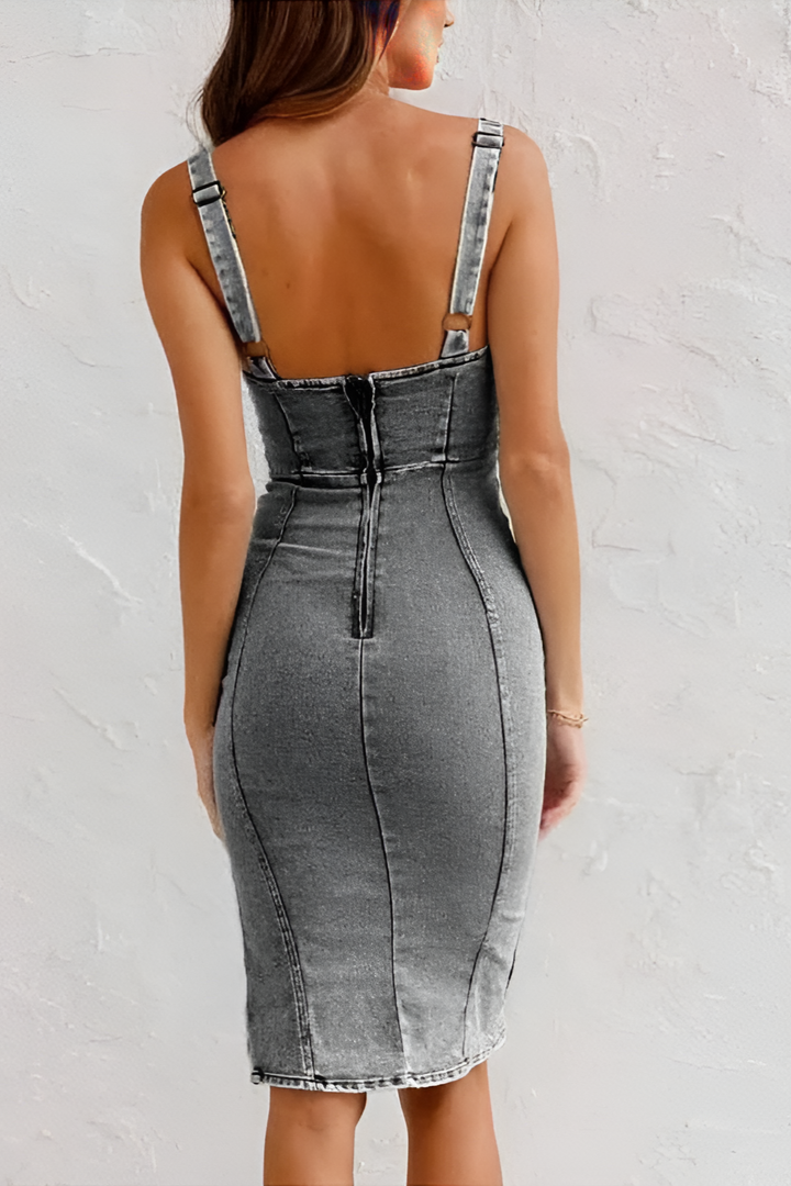 Robe en jean cintrée | Parfaite pour l’été urbain