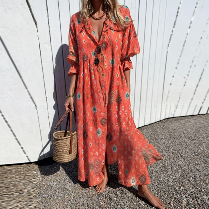 Robe bohème fleurie | Parfaite pour l’été