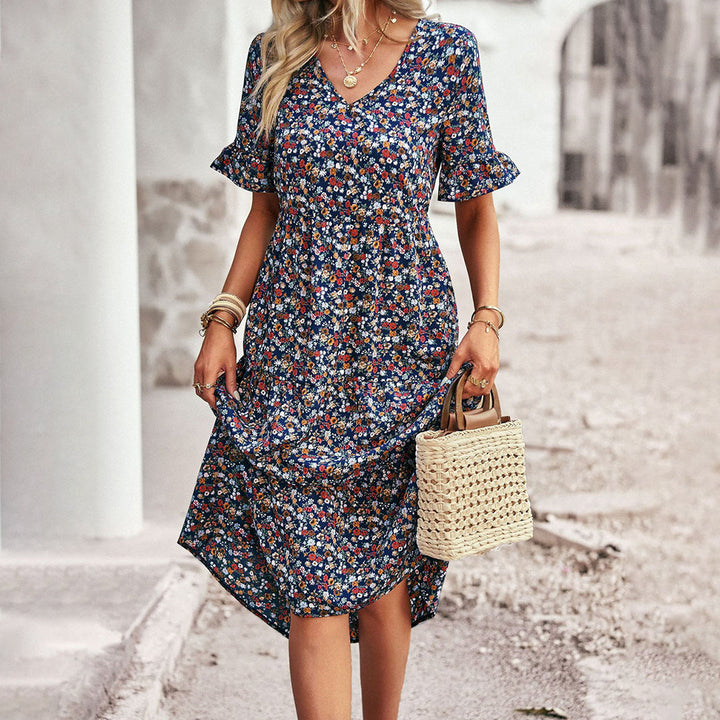 Robe midi fleurie | Fraîcheur d’été