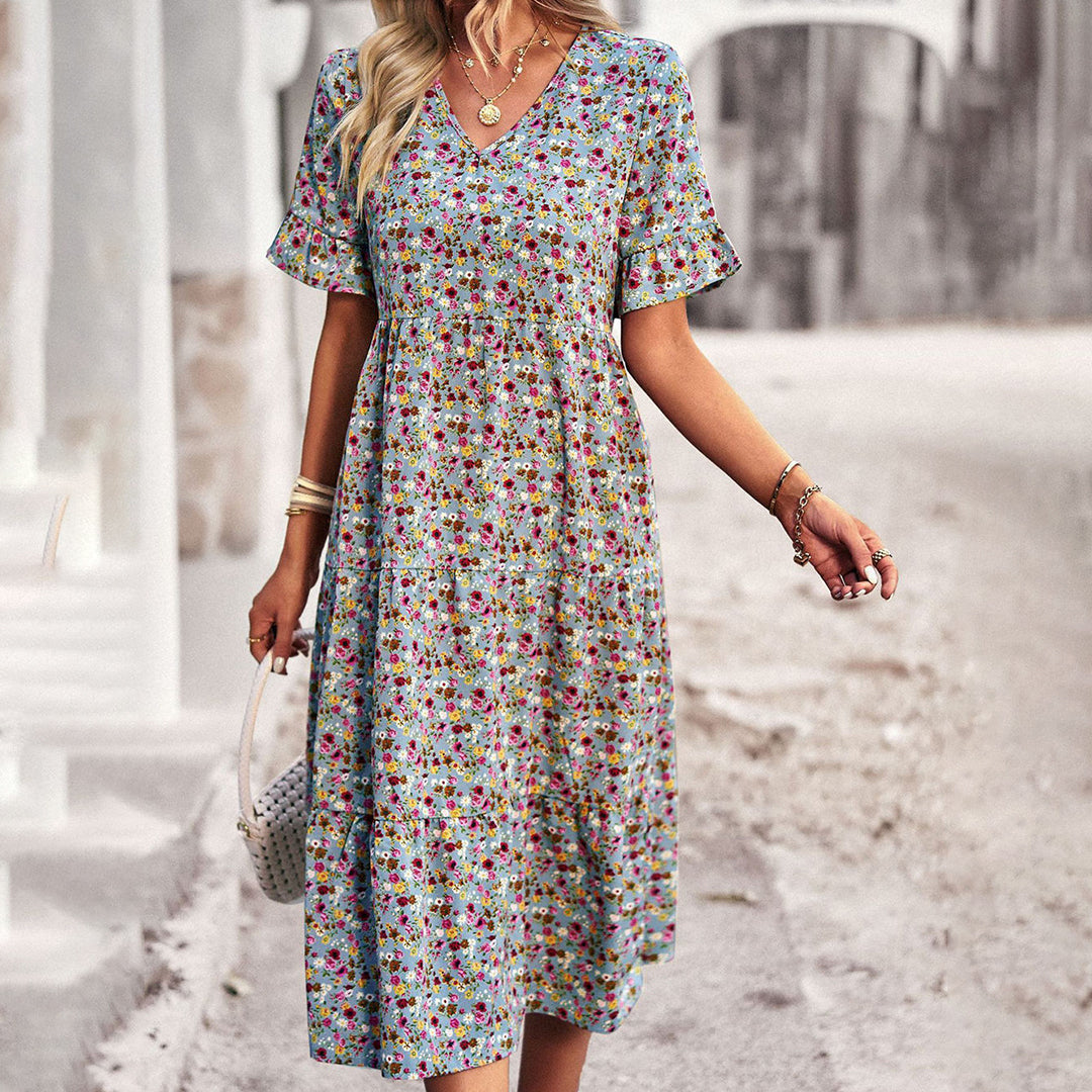 Robe midi fleurie | Fraîcheur d’été