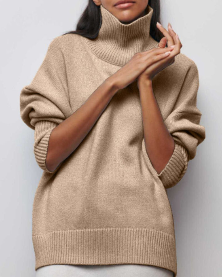 Pull col roulé ample | Élégance cocooning
