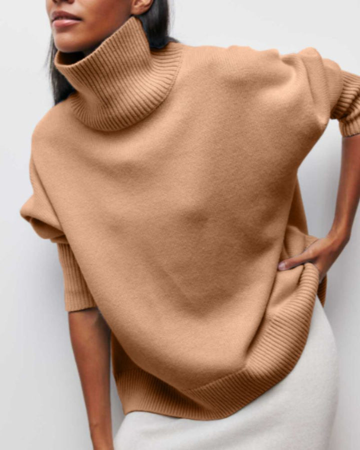 Pull col roulé ample | Élégance cocooning