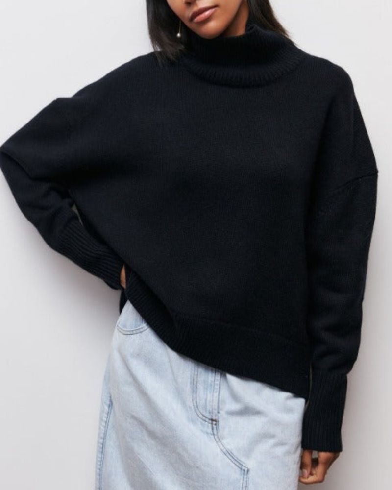 Pull col roulé ample | Élégance cocooning