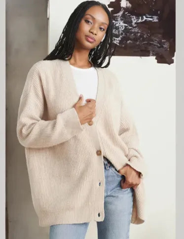 Cardigan à col en V pour femme | Idéal pour les journées fraîches