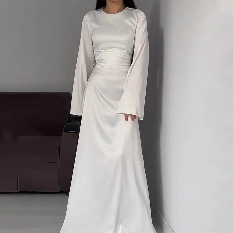 Robe Longue Satinée | Élégance Intemporelle