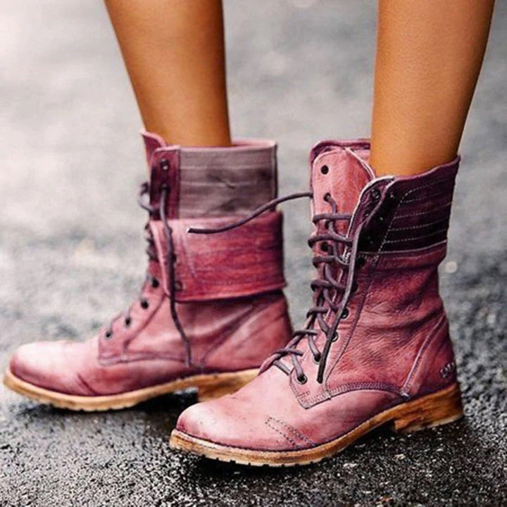 Bottes montantes à lacets | Pour une allure audacieuse en automne