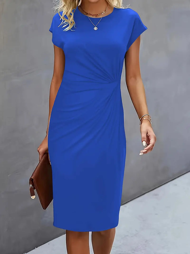 Robe midi élégante | Look chic de bureau et soirées