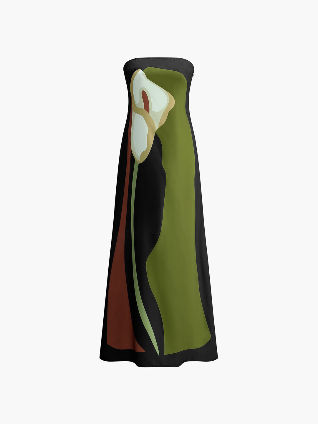 Robe longue sans bretelles | Élégance estivale moderne