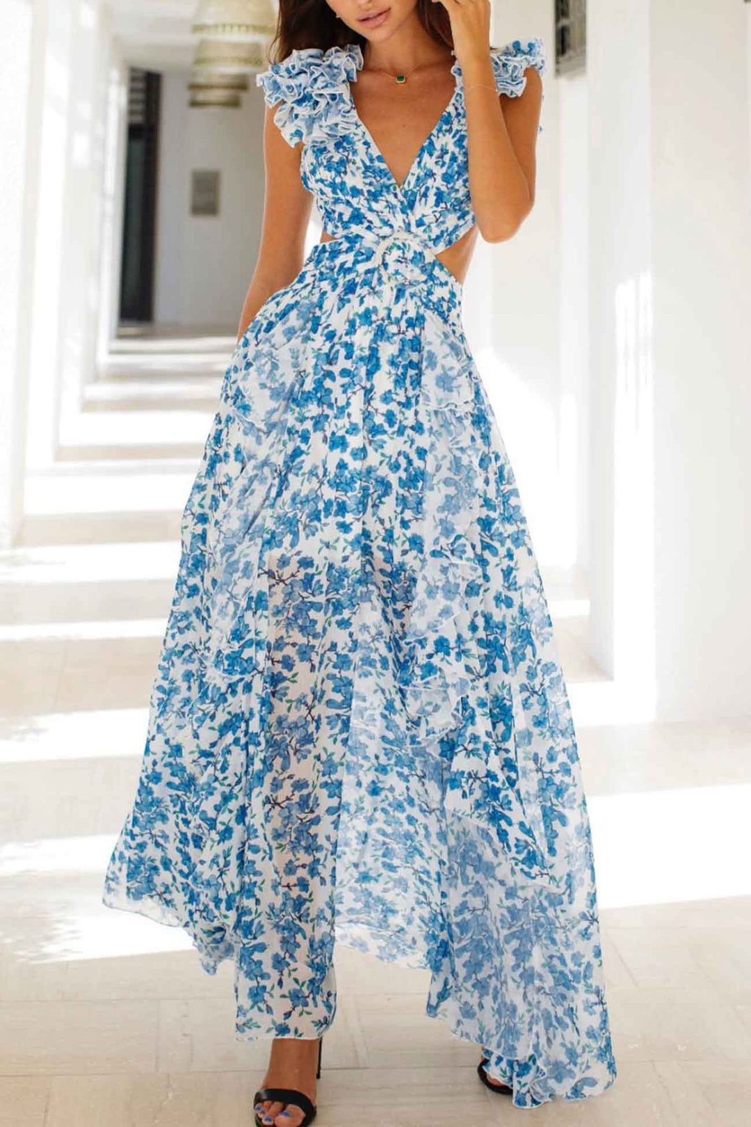 Robe longue fleurie | Élégante et légère pour l'été