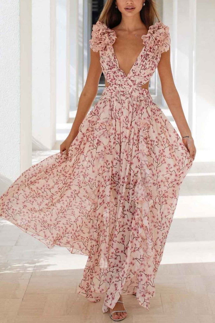 Robe longue fleurie | Élégante et légère pour l'été