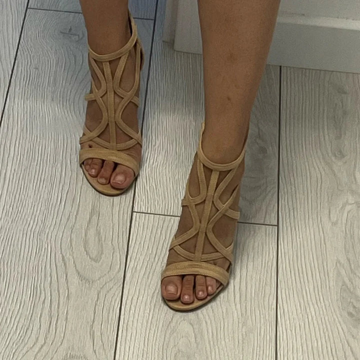 Sandales gladiateur à talons | Élégance moderne pour soirées