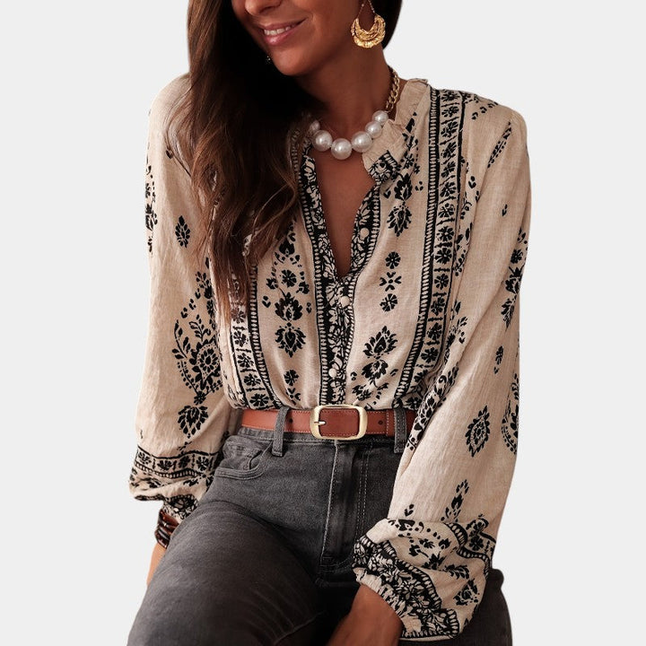 Blouse imprimée femme | Style bohème