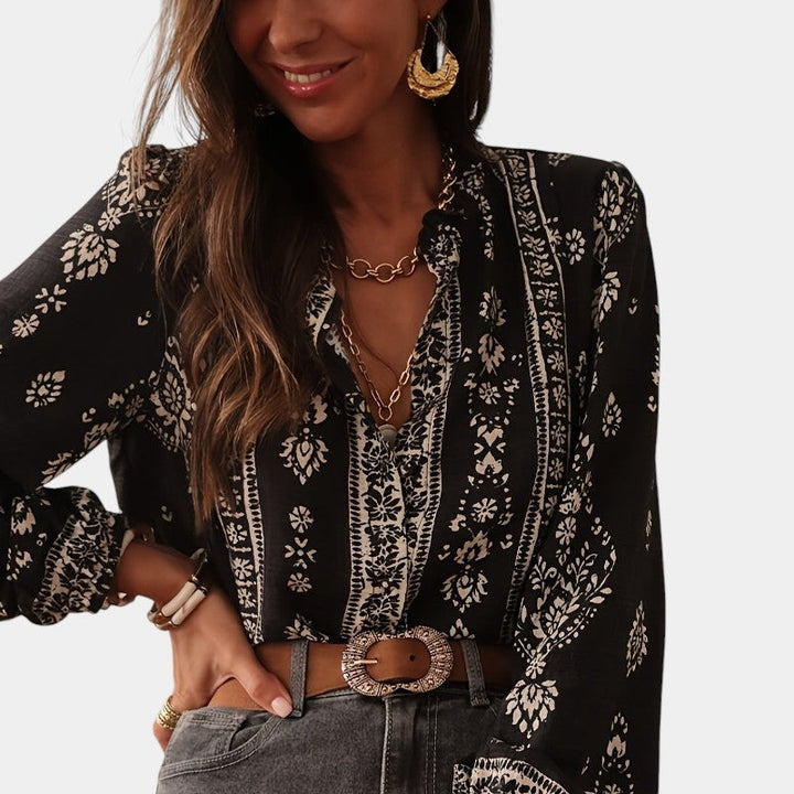 Blouse imprimée femme | Style bohème