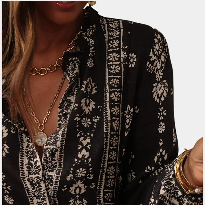 Blouse imprimée femme | Style bohème