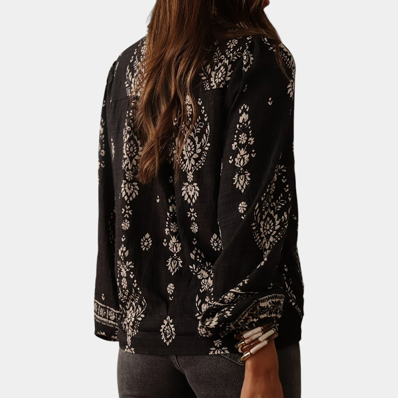 Blouse imprimée femme | Style bohème