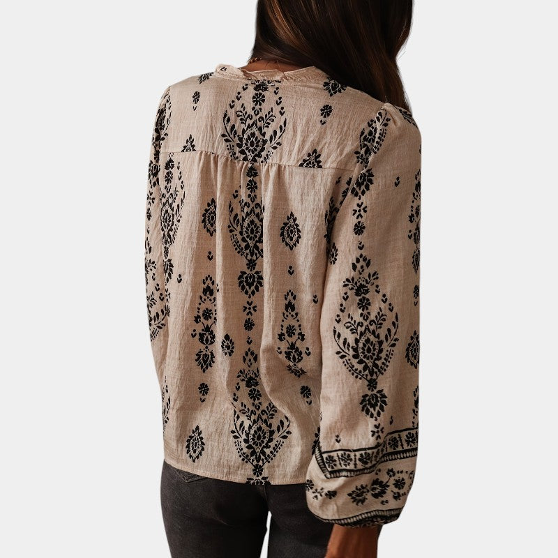 Blouse imprimée femme | Style bohème