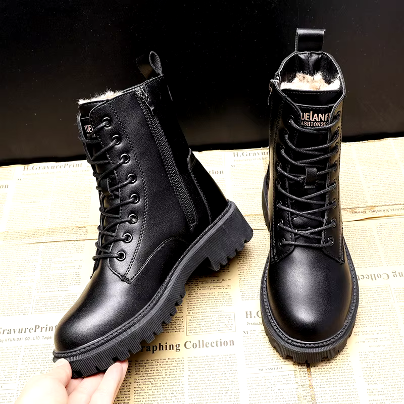 Bottines noires tendance | Chaudes et robustes