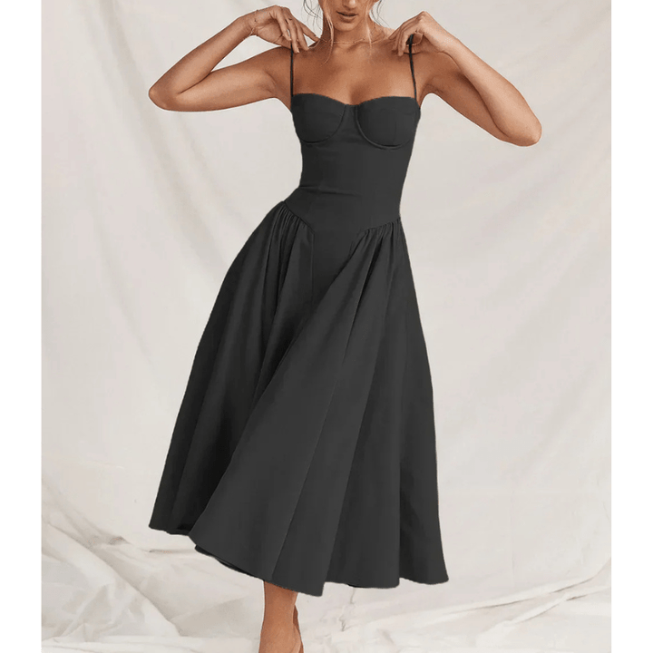 Robe bustier évasée | Élégance rétro pour événements chics