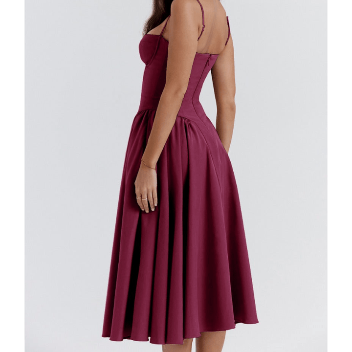 Robe bustier évasée | Élégance rétro pour événements chics