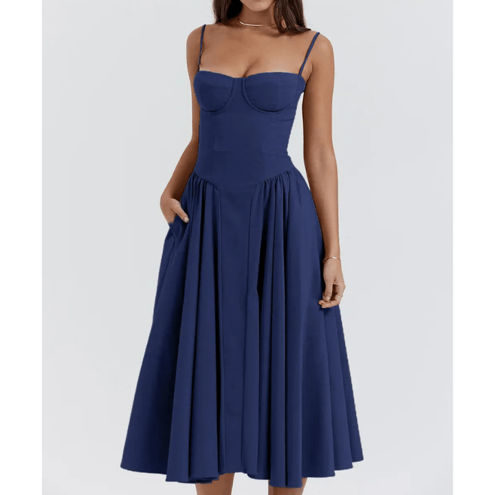 Robe bustier évasée | Élégance rétro pour événements chics