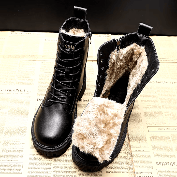 Bottines noires tendance | Chaudes et robustes