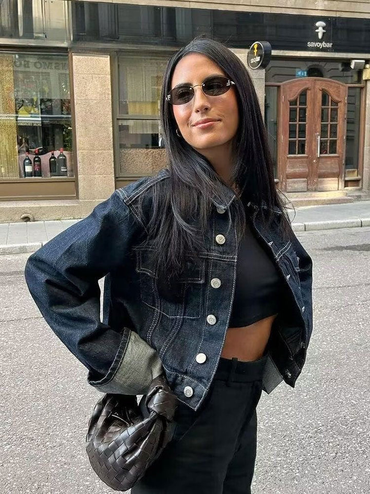 Ensemble en denim deux pièces | Style urbain chic