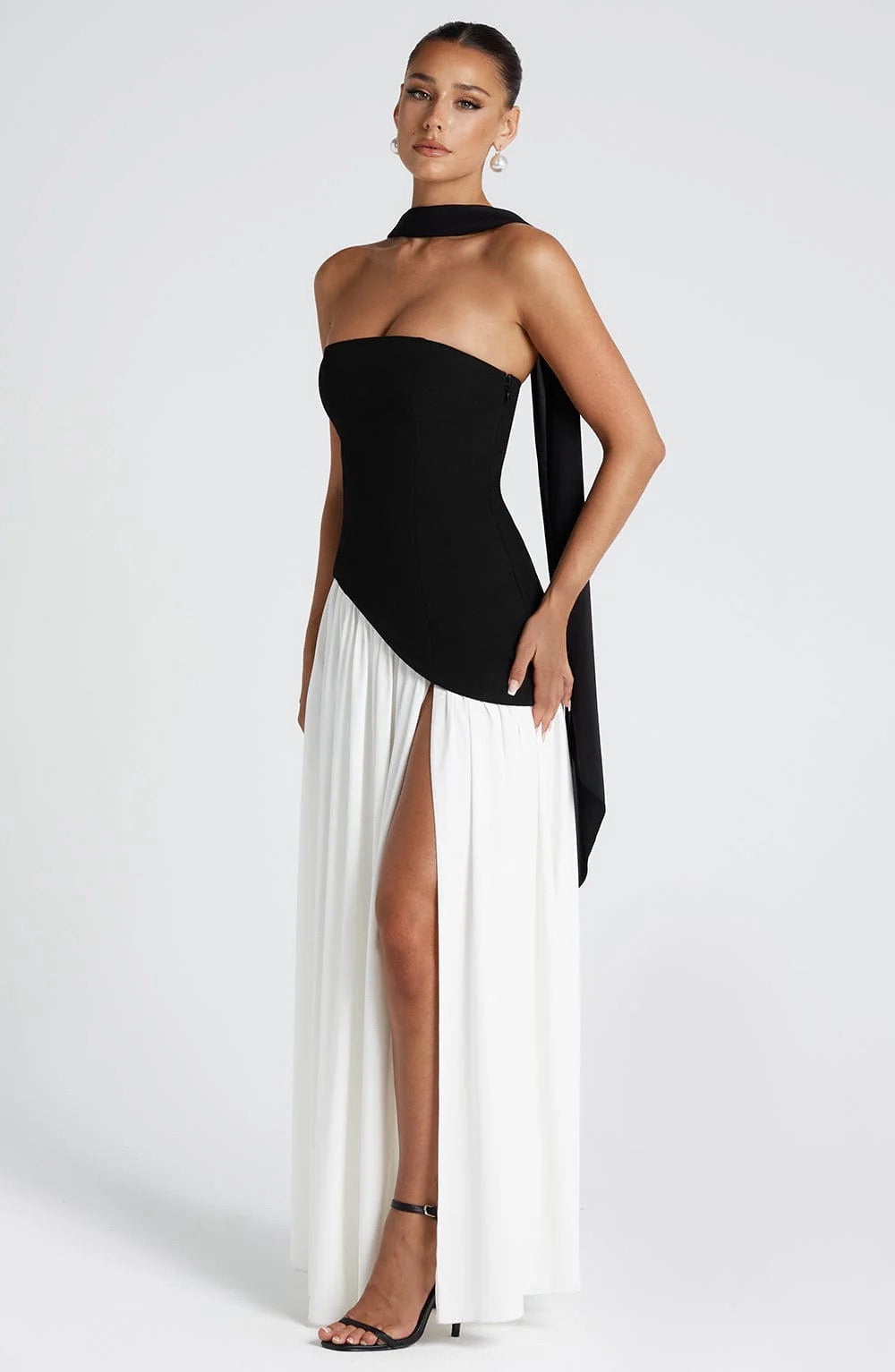 Robe longue élégante femme | Maxi fendue pour soirée