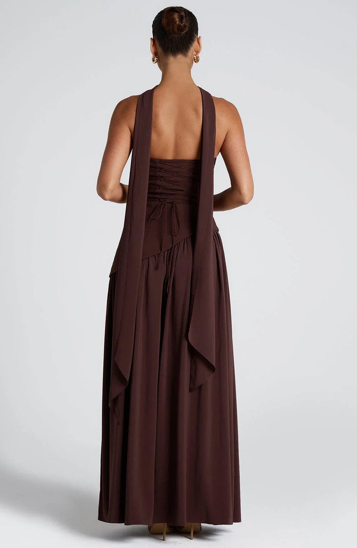 Robe longue élégante femme | Maxi fendue pour soirée