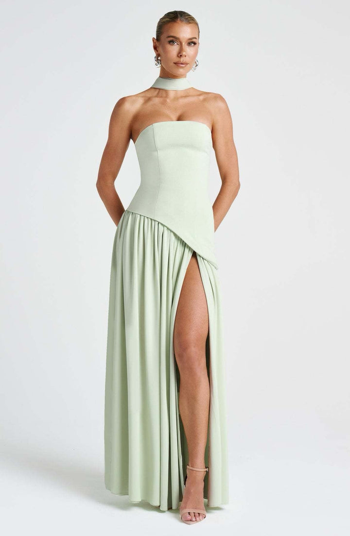 Robe longue élégante femme | Maxi fendue pour soirée