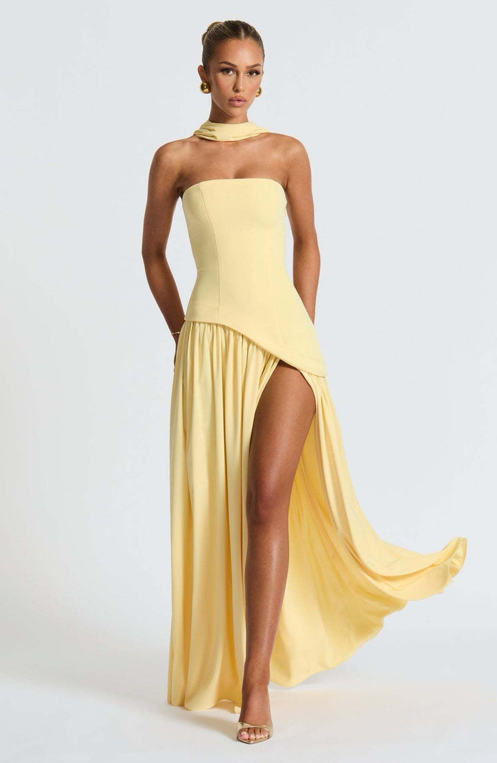 Robe longue élégante femme | Maxi fendue pour soirée