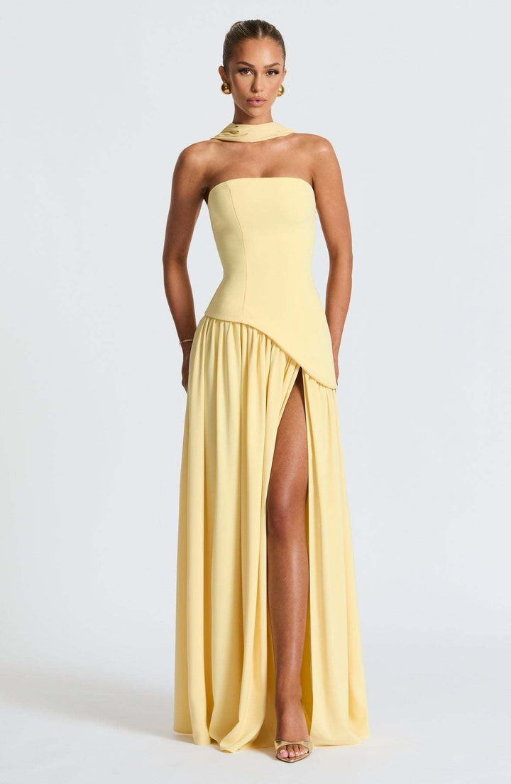 Robe longue élégante femme | Maxi fendue pour soirée