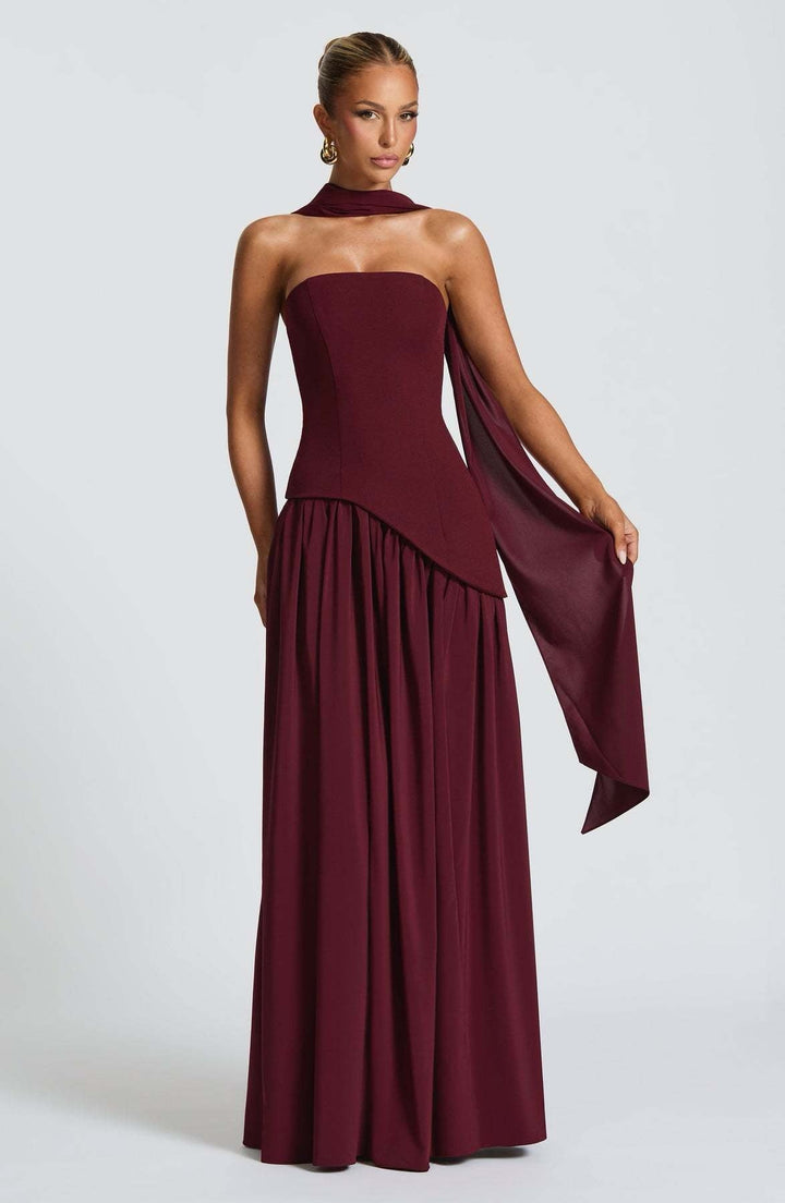Robe longue élégante femme | Maxi fendue pour soirée