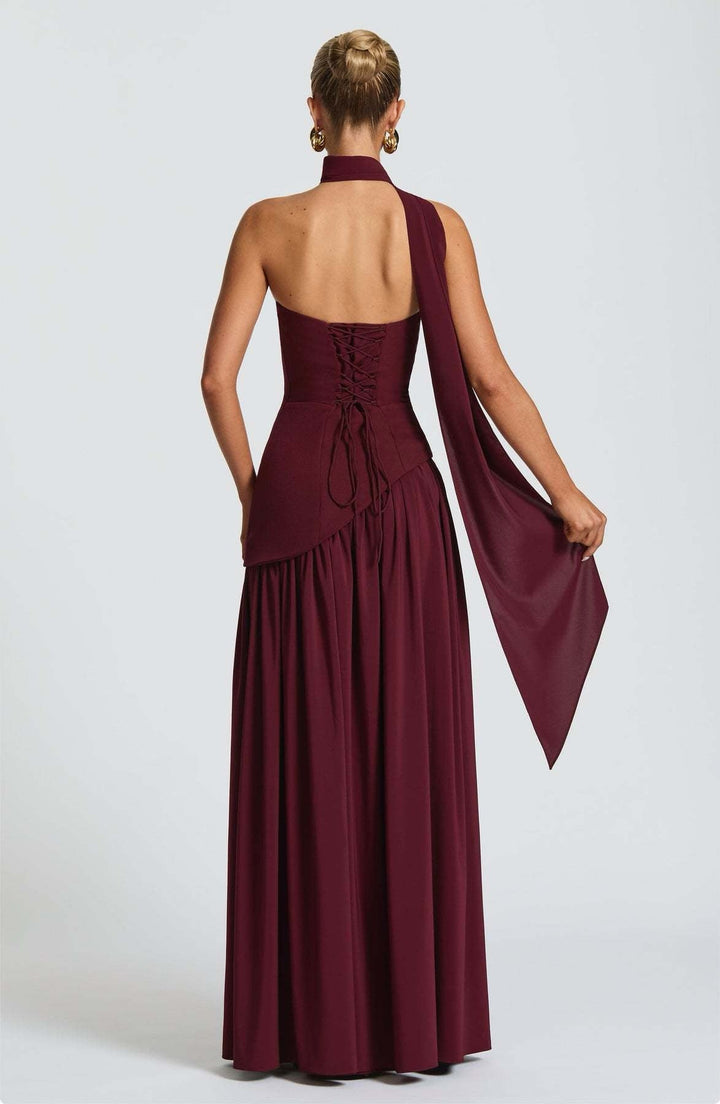 Robe longue élégante femme | Maxi fendue pour soirée