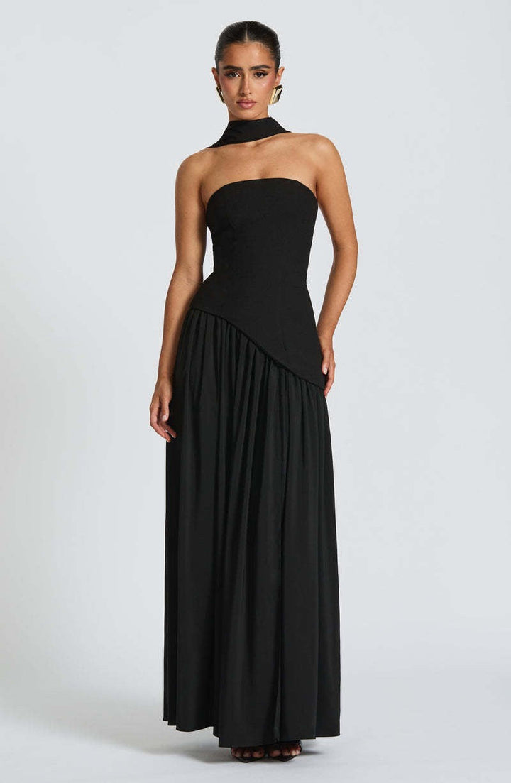 Robe longue élégante femme | Maxi fendue pour soirée