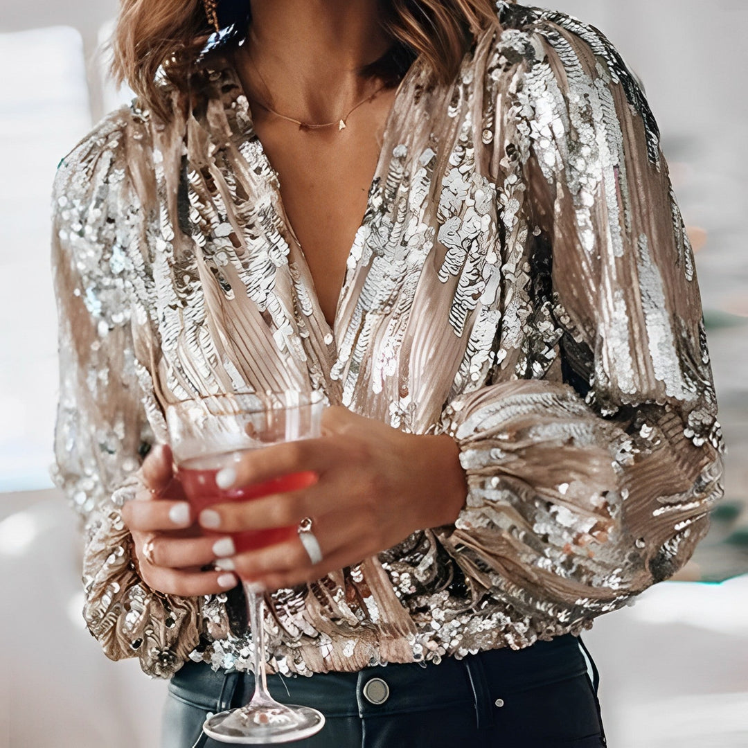 Haut à paillettes | Brillance festive