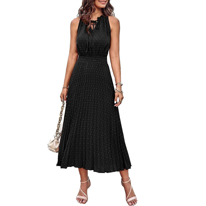 Robe plissée midi | Élégance légère pour la belle saison