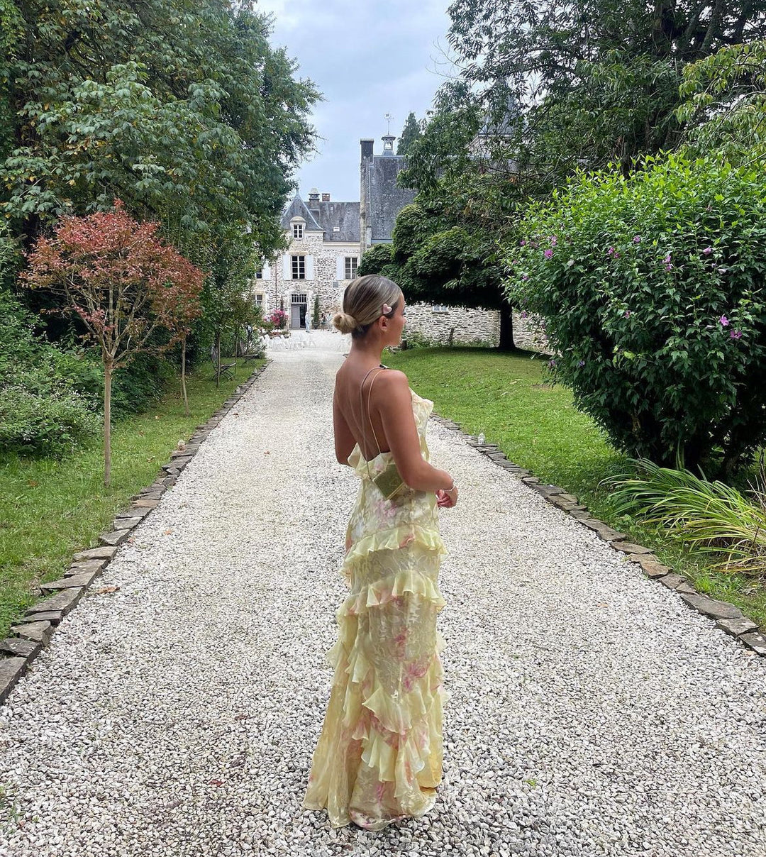 Robe maxi à volants | Élégance romantique pour les soirées d'été
