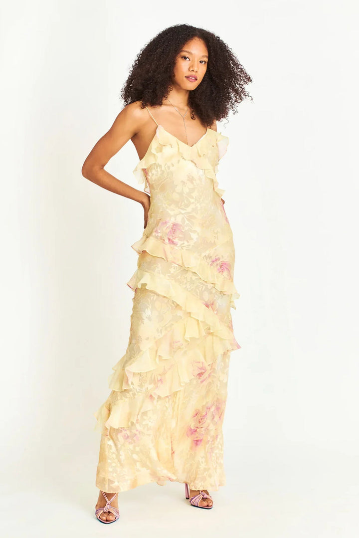 Robe maxi à volants | Élégance romantique pour les soirées d'été